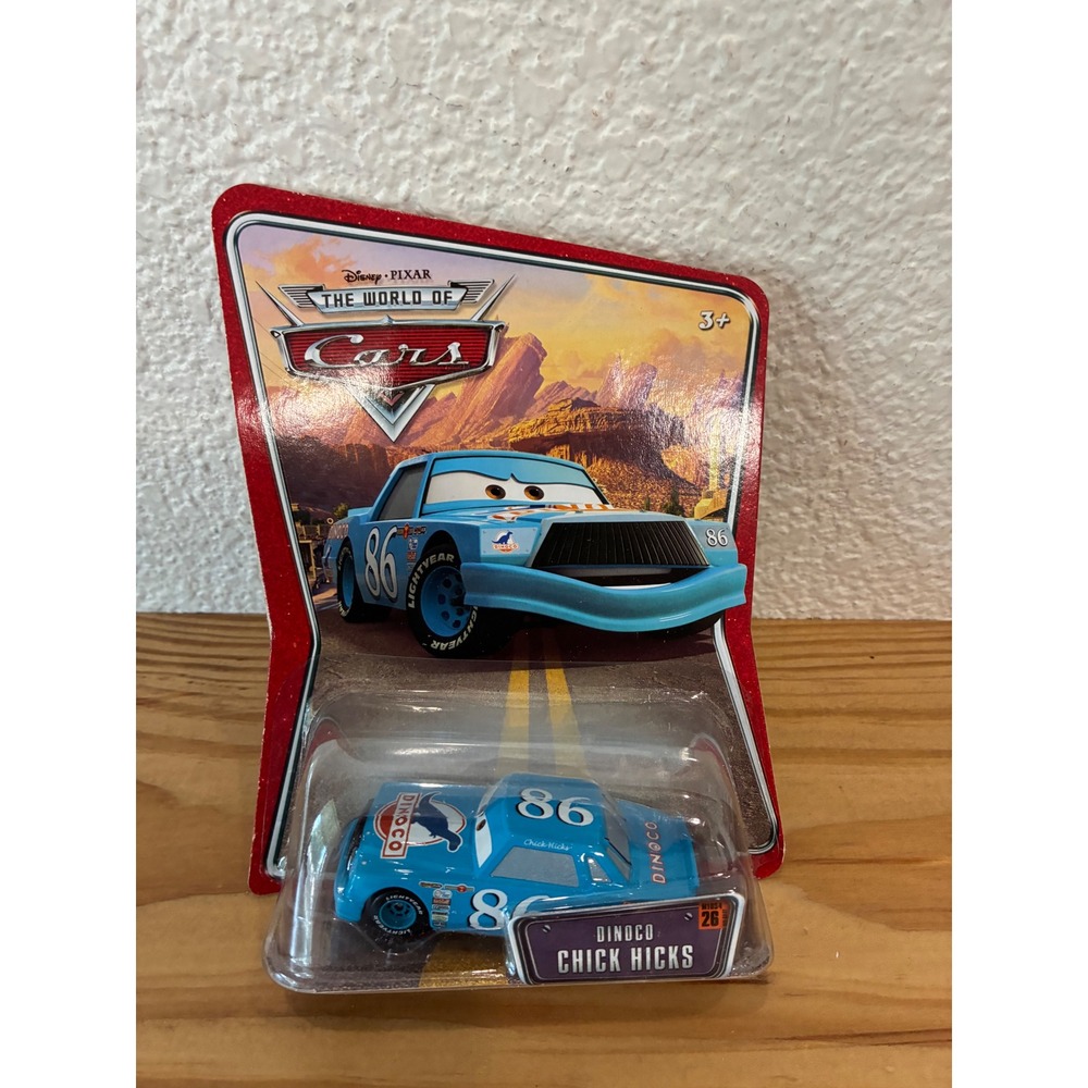 Disney Pixar Cars Dinoco Chick Hicks Diecast 1:55 Scale Mattel Desert Card 26